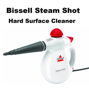 Bissell® Steam Shot Cleaner Handheld Hard Surface Cleaner with Natural Sanitization, Multi-Surface Tools Included to Remove Dirt Grime Grease & More - Imported from UK